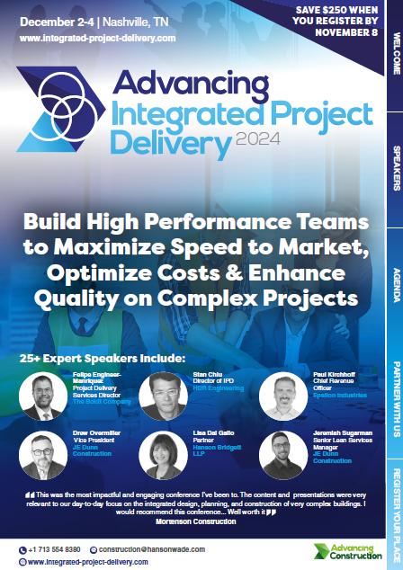 Advancing Integrated Project Delivery Brochure Front Page